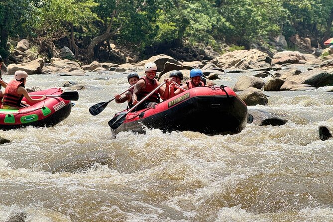 7 Hour Sticky Waterfall and Double Rafting Adventure - Climbing the Sticky Waterfall
