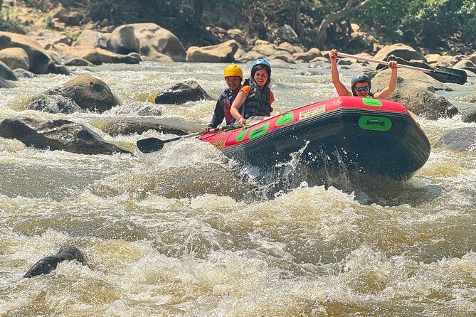 7 Hour Sticky Waterfall and Double Rafting Adventure - Who will enjoy this day most