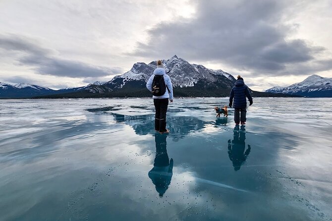 Abraham Ice Bubble/Sunwapta Falls,Snowshoeing,Icefield, Bow&Peyto - Abraham Lake and the strange world beneath the ice