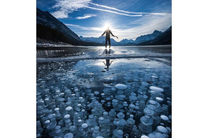 Abraham Ice Bubble/Sunwapta Falls,Snowshoeing,Icefield, Bow&Peyto - Sunwapta Falls and Athabasca Falls add real force