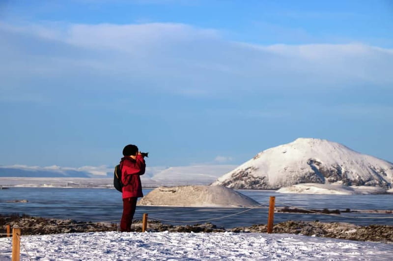 Akureyri: Day Trip to Goðafoss, Lake Mývatn & Nature Baths - A brief look at Grjótagjá Cave