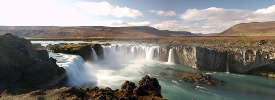 Akureyri Port: Goðafoss and the Forest Lagoon Tour - Forest Lagoon, with trees and fjord views