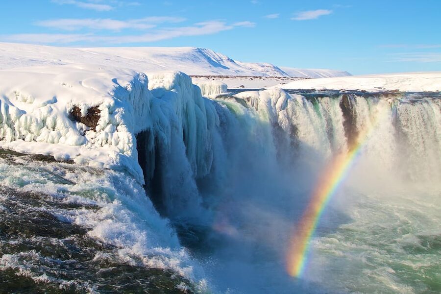 Akureyri Port: Goðafoss and the Forest Lagoon Tour - Goðafoss and the sound of falling water