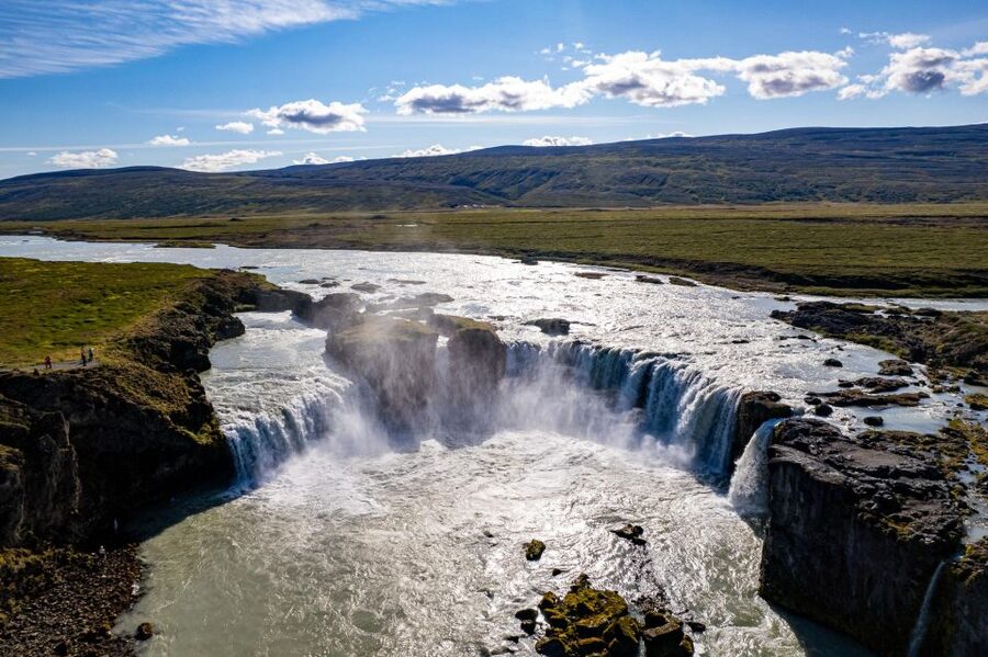 Akureyri Port: Lake Mývatn and Godafoss Waterfall Tour - Hverir, where the earth bubbles and steams
