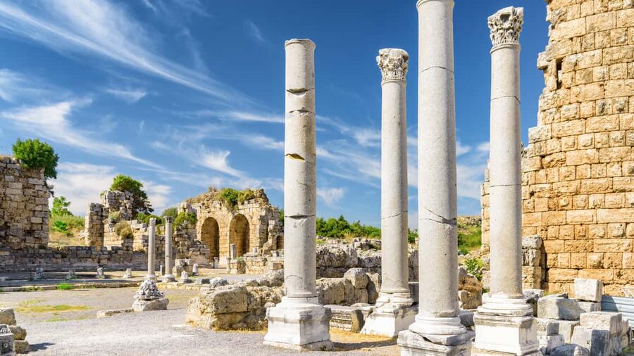 Ancient Perge, Aspendos Amphitheater, Waterfalls Guided Tour - Lunch, Antalya, and the shape of the afternoon