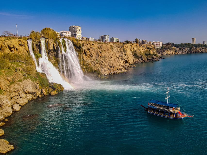 Antalya: Beach & Waterfalls Boat Trip w/ Lunch & Soft Drinks - Swimming near Duden Waterfall
