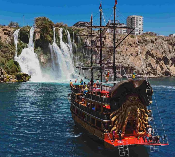 Antalya: Duden Waterfall Pirate Boat Trip - Key points at a glance