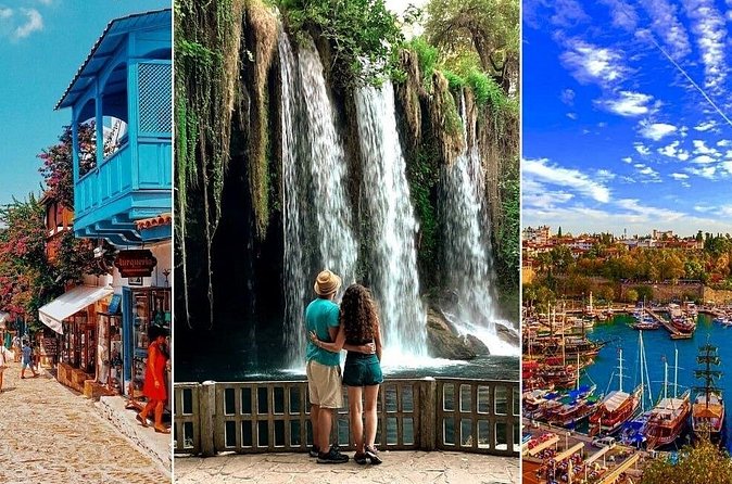 Antalya : Old City Tour w/Olympos Cable Car & Waterfalls & Boat - The Kaleiçi boat choice