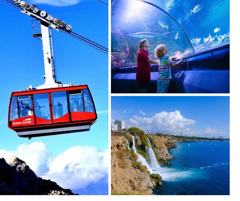 Antalya: Old Town with Aquarium or Cable Car & Waterfalls - Key points at a glance