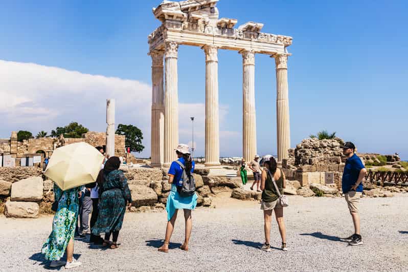 Antalya: Perge, Aspendos, City of Side, and Waterfalls Tour - A brief shopping stop before Aspendos