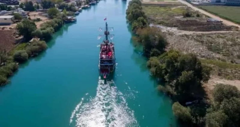 Antalya & Side: Manavgat River Cruise, Waterfall & Bazaar - A river cruise with a surprisingly good swim stop