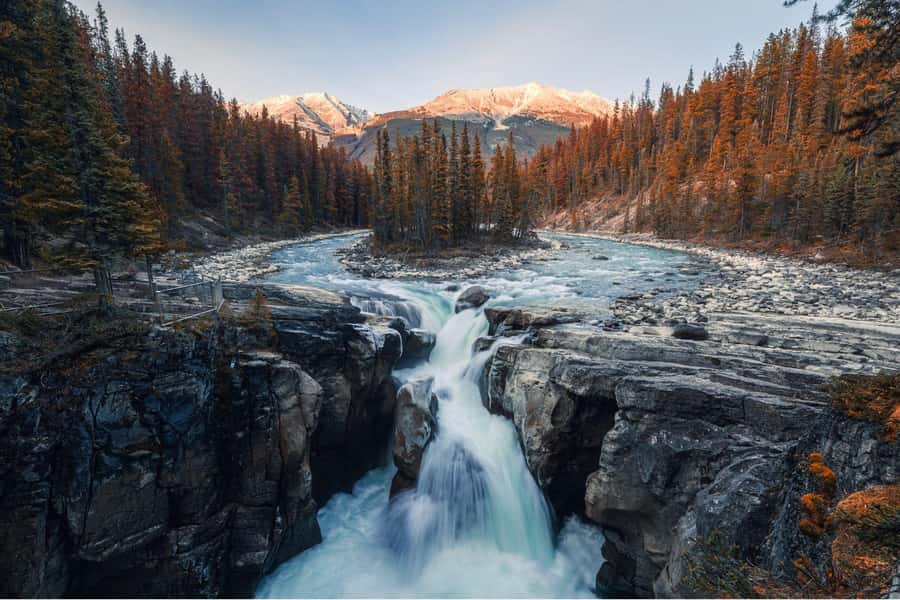 Athabasca Falls/Abraham,Sunwapta Falls, Icefield, Peyto Lake - A guide can make or break a packed schedule