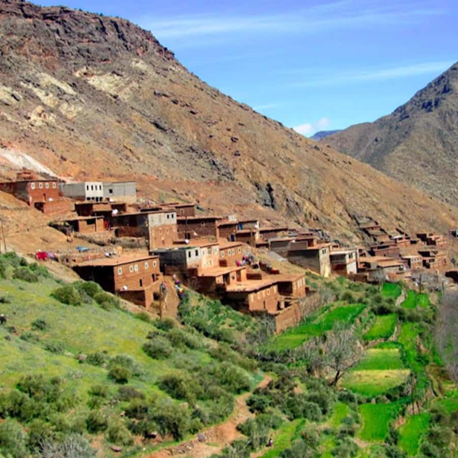 Atlas Mountains and 3 Valleys & Waterfalls & Desert Agafay - Asni Valley and the first Berber village views