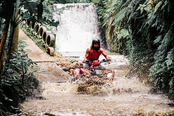ATV Quad Bike Bali with Waterfall Gorilla Cave and Lunch - Gorilla Cave, waterfall views, and the photo stop