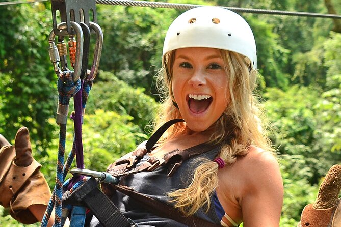 ATV + Zipline + Waterfall + Rainforest Lunch COMBO - One busy day from Jaco to the rainforest