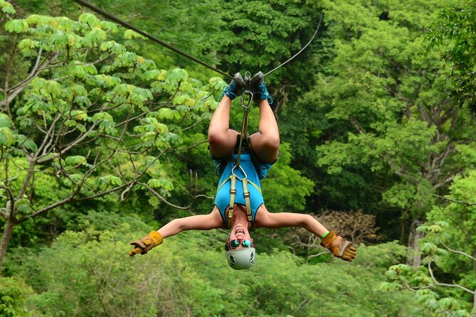 ATV + Zipline + Waterfall + Rainforest Lunch COMBO - Starting above Jaco with 10 zip lines