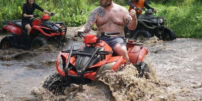 Bali: ATV Gorilla Cave, Ubud Monkey Forest, & Waterfall Tour - Tegenungan Waterfall for swimming and photos