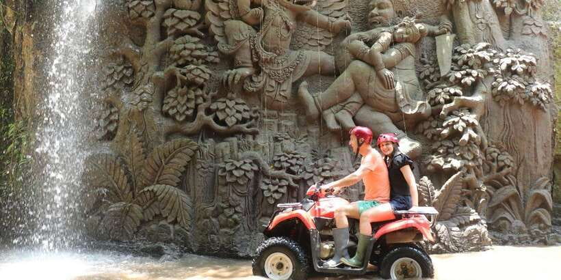 Bali: ATV Gorilla Cave, Ubud Monkey Forest, & Waterfall Tour - Hotel pickup from Ubud, Kuta, Canggu, and the coast