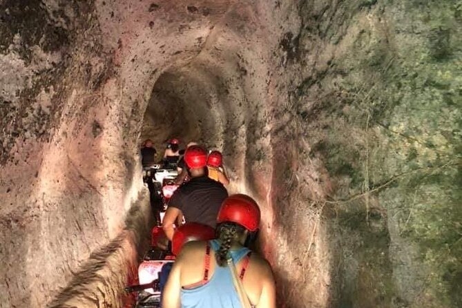 Bali ATV Quad Bike Through Tunnel, Waterfall, White Water Rafting - Reaching the Ayung River by stairway
