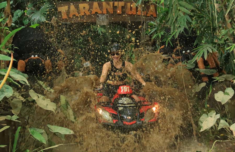 Bali: ATV Quad Bike Through Waterfall and Tunnel - The Bongkasa starting point feels more rural than resort Bali