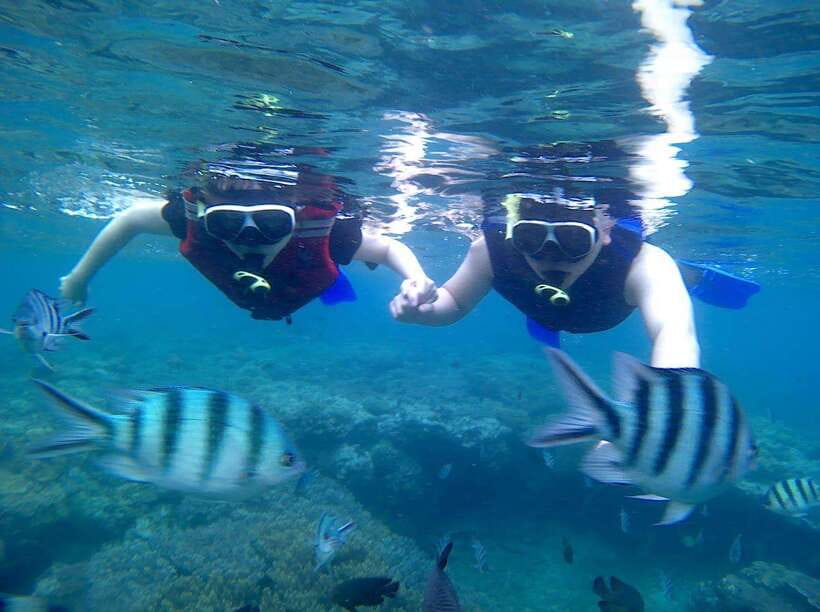 Bali: Blue Lagoon Snorkeling & Waterfall Tour - Blue Lagoon starts the day in clear, calm water