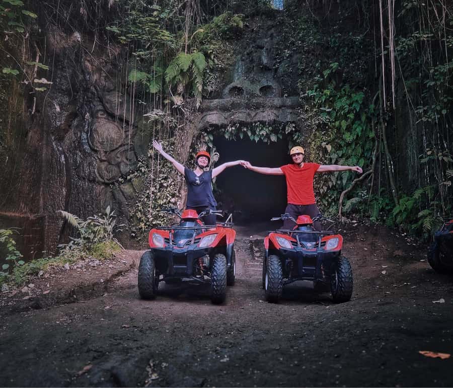 Bali: Ubud Gorilla Cave Track ATV & Waterfall Tour with Meal - Getting to the Gorilla ATV course