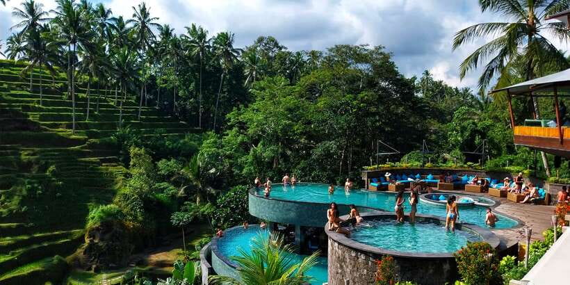 Bali: Ubud Waterfall, Village and Pool Club Day Trip - Three hours at Cretya Ubud and the rice terraces