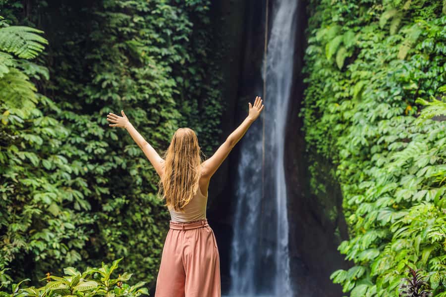Bali: Water Temple, Waterfalls and Unesco Rice Terrace Tour - Tanah Lot closes the day by the sea
