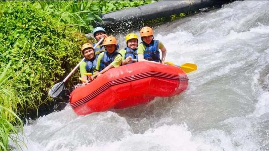Bali: Waterfall Gorilla Cave ATV & Ubud Rafting Trip & Lunch - Rafting the Ayung River before the engines start
