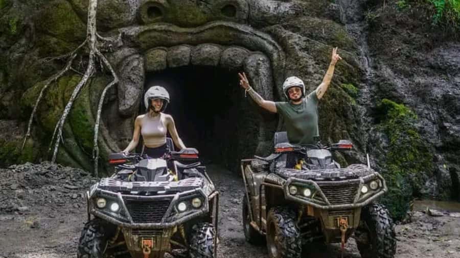 Bali: Waterfall Gorilla Cave ATV & Ubud Rafting Trip & Lunch - Trading the river for a 7 kilometer ATV route