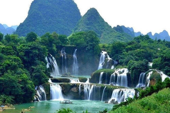 Ban Gioc Waterfall 2 Days 1 Night From Hanoi - Nguom Ngao Cave and the first mountain scenery