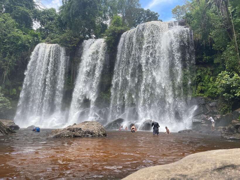 Banteay Srei, Kulen Waterfall & Beng Mealea Small-Group Tour - Swimming at Kulen Waterfall