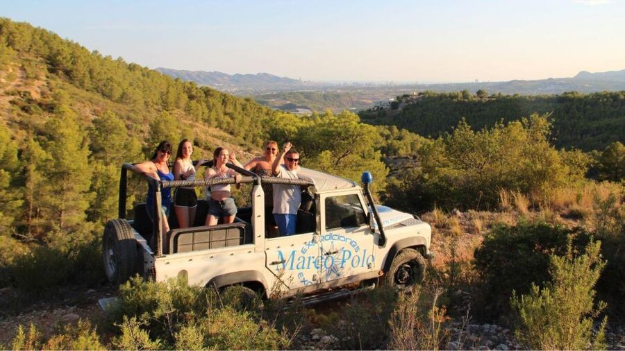 Benidorm: Guided Jeep Trip to Guadalest and Algar Falls - Climbing toward the 1,000-meter views