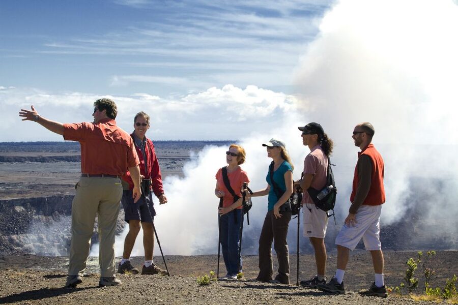 Big Island: Volcano, Chocolate & Waterfall Adventure - Walking through Hawaii Volcanoes National Park