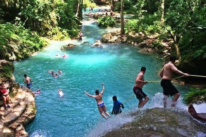 Blue Hole and Dunn’s River Falls Tour with Lunch and Cocktails at Reggae Hill - Blue Hole: clear water, jumps, and a natural setting