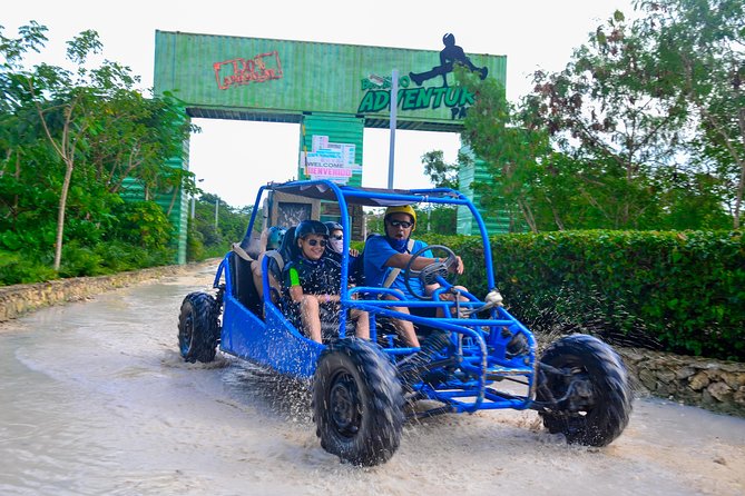 Buggy Adventure, Zipline Mega Splash and Waterfall Pool at Bavaro Adventure Park - Mega Splash zipline and the activity rules