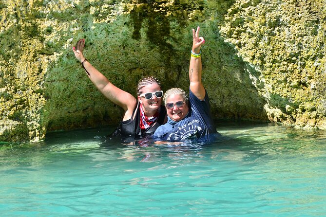Buggy Ride, Cenote and Waterfall Pool at Bavaro Adventure Park - Blue Lagoon Cenote: refreshing water with a man-made setting