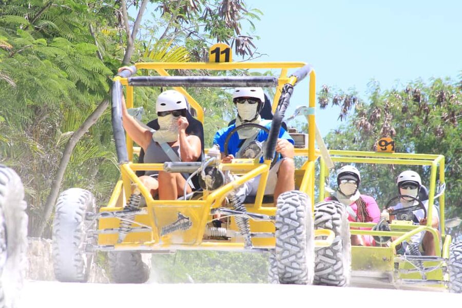 Buggy Ride, Zipline Splash & Waterfall Pool Combo with Lunch - A six-hour adventure built around three kinds of water