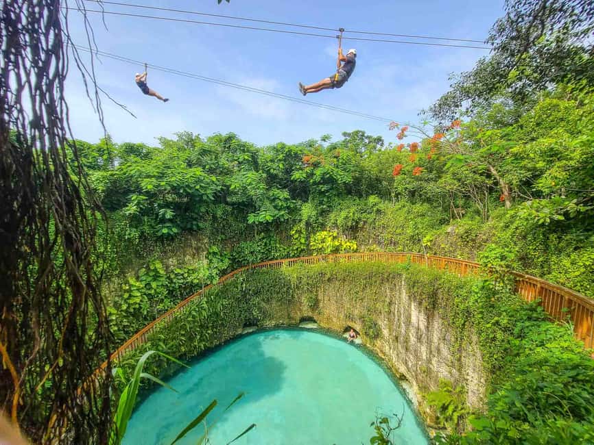 Buggy Ride, Zipline Splash & Waterfall Pool Combo with Lunch - The waterfall pool: pleasant, but not natural