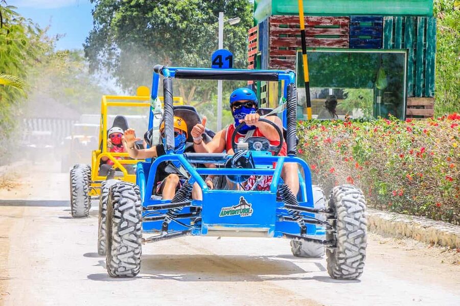 Buggy Ride, Zipline Splash & Waterfall Pool Combo with Lunch - Lunch, drinks, and the real value of $139