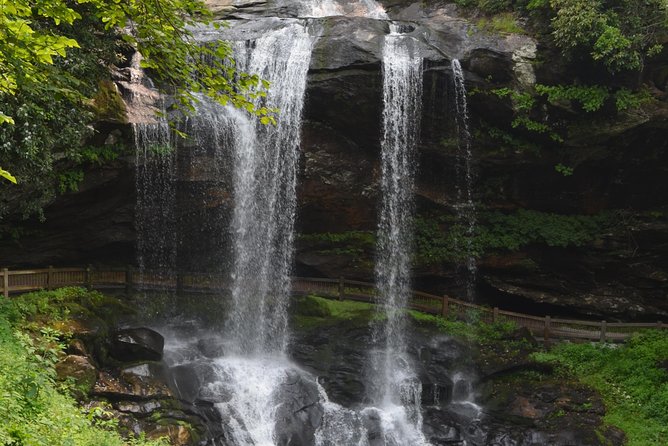 Carolina Waterfalls and Highlands Private VIP Boutique Tour - Cullasaja Falls brings the first cascade