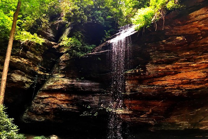Carolina Waterfalls and Highlands Private VIP Boutique Tour - Cliffside Lake offers a slower 45-minute pause