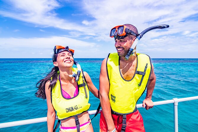 Catamaran Cruise with Snorkeling and Dunn's River Falls - Snorkeling over coral and tropical fish