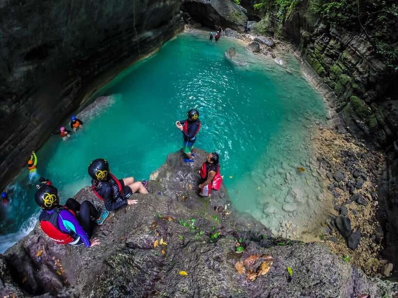Cebu City: Whale Shark Swimming & Kawasan Falls Canyoneering - The Kawasan Falls finish