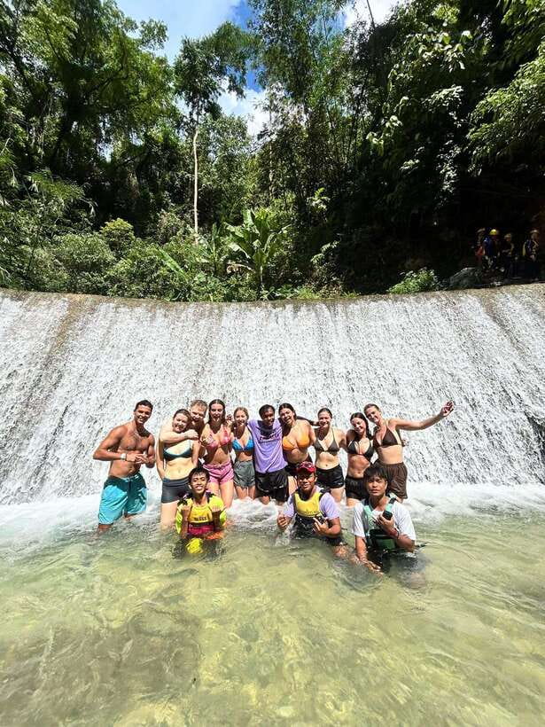 Cebu Moalboal: Kawasan Canyoneering Adventure with Lunch - The optional zipline and the walk to the canyon