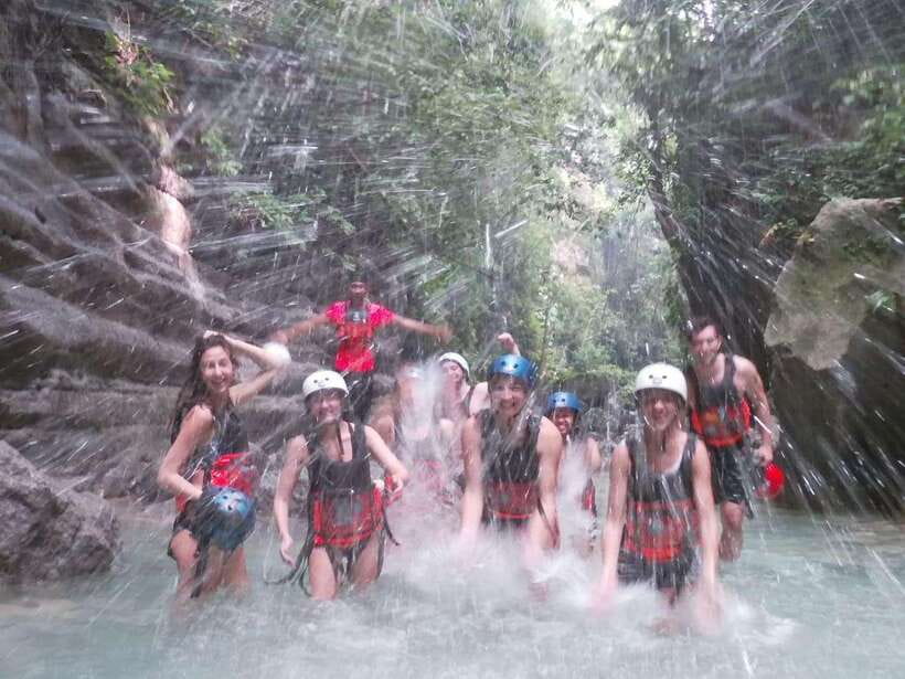 Cebu Moalboal: Kawasan Canyoneering Adventure with Lunch - Pickup, equipment, and the first 40 minutes