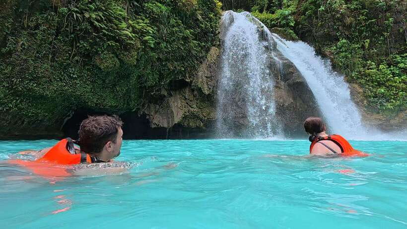 Cebu: Moalboal Sardine Run & Kawasan Falls Canyoneering - The turquoise pools at Kawasan Falls
