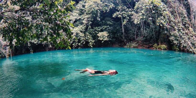 Cebu: Osmeña Peak and Kawasan Falls Canyoneering Day Trip - Kawasan Falls canyoneering, one jump at a time
