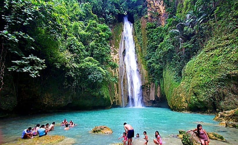 Cebu South Falls: Mantayupan, Kawasan, Inambakan & Aguinid - Aguinid finishes with limestone and water