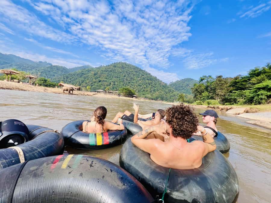 Chiang Mai 2-Day: Trekking, Tubing & Elephant Observation - The waterfall slide at Saa Gee Falls